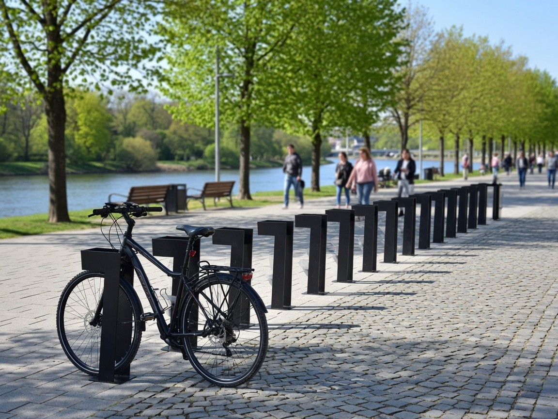Jolanta bike rack, 1 space, height 81 cm – photo 2
