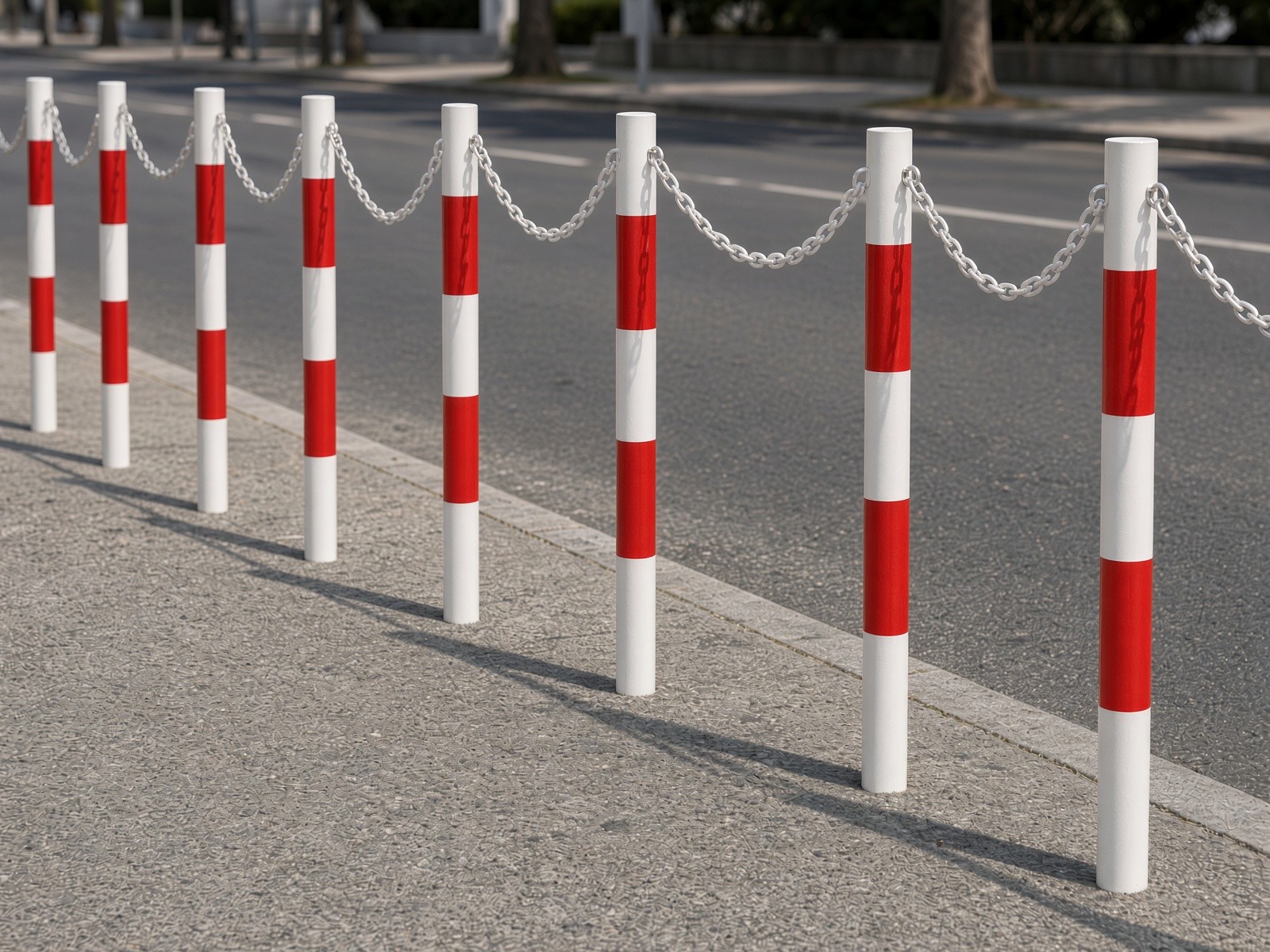Lucas straight bollard with chain eyes – photo 2
