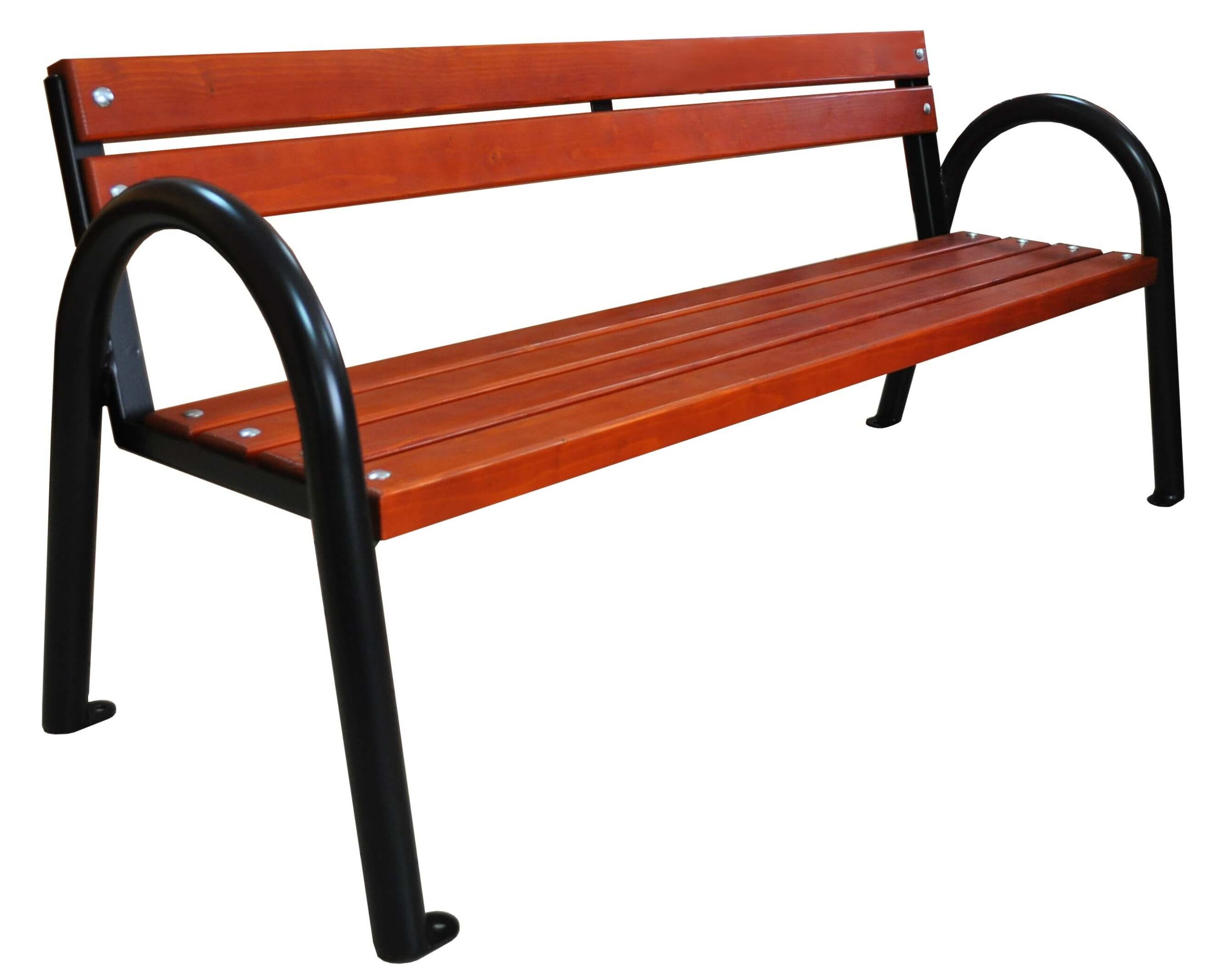 Gniewomir metal bench 168 cm black