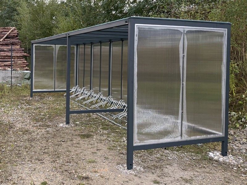 Megan enclosed bike shelter, 15 spaces, 704 cm, version III – photo 4