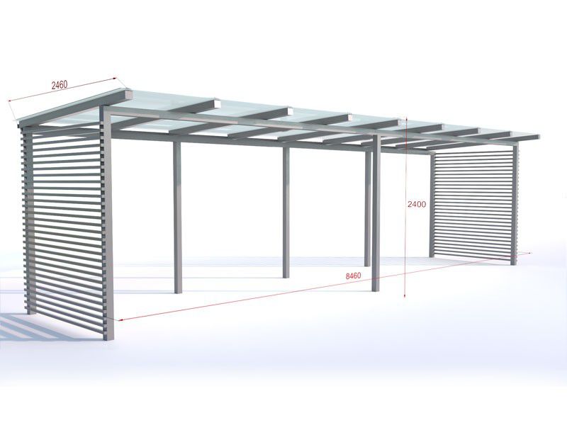 Niko enclosed bike shelter 20 spaces 858 cm basic version – photo 3
