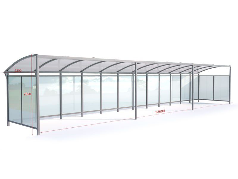 Marcelo enclosed bike shelter 30 spaces 1260 cm – photo 5