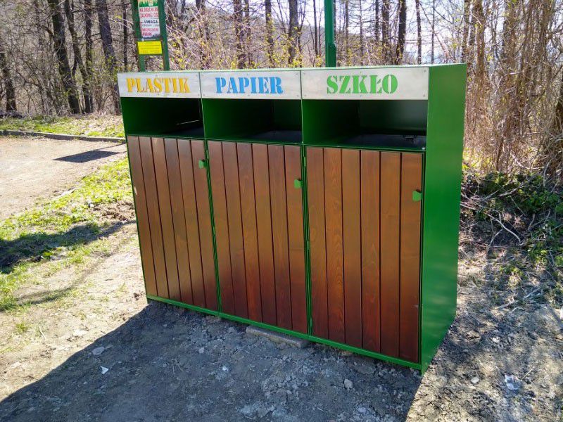 Dobiesław Recycling Bin 3 x 80 l, 100 cm – photo 7
