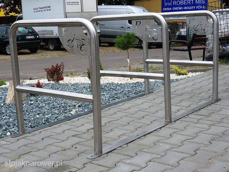 Oliwia Bike Rack, 6 Spaces, with Crossbar and Sign – photo 4