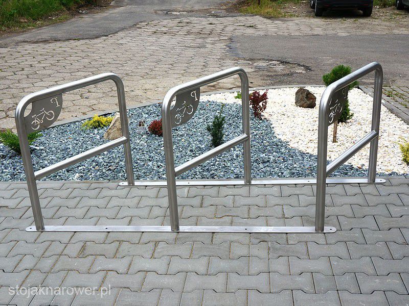 Oliwia Bike Rack, 6 Spaces, with Crossbar and Sign – photo 5