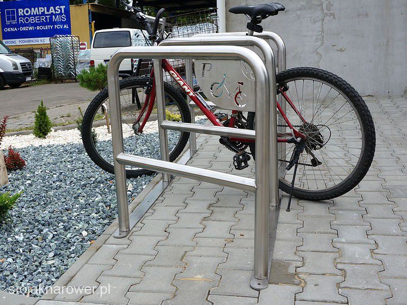 Oliwia Bike Rack, 6 Spaces, with Crossbar and Sign – photo 6