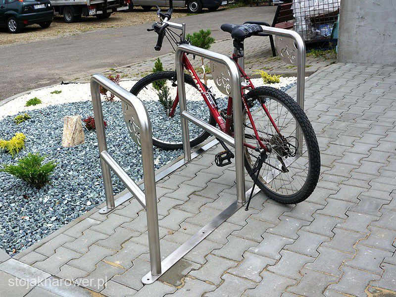 Oliwia Bike Rack, 6 Spaces, with Crossbar and Sign – photo 7