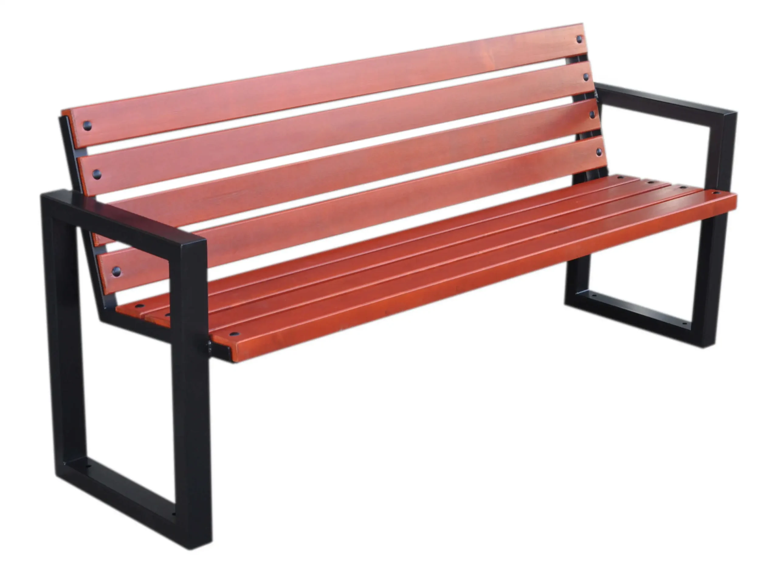 Zuza Metal Bench with Backrest 170 cm
