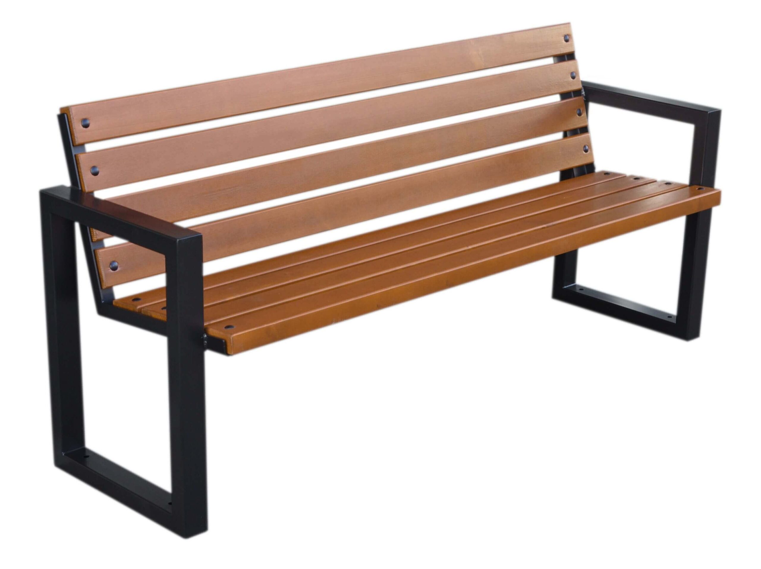 Zuza Metal Bench with Backrest 170 cm – photo 4
