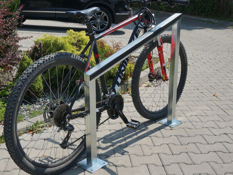 Stojak rowerowy Nico z elementami gumowymi 100 cm – nuotrauka 5