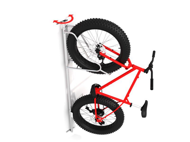 Fahrradwandhalter Kamil für 1 Fatbike 13 cm – Foto 7