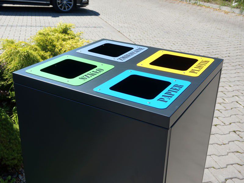 Krzesimir recycling bin 4 x 80 l 97 cm – photo 4