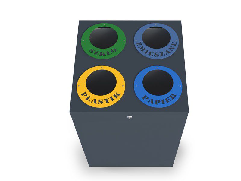 Krzesimir recycling bin 4 x 80 l 97 cm version IV – photo 4