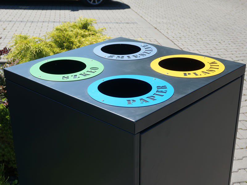 Krzesimir recycling bin 4 x 80 l 97 cm version IV – photo 5