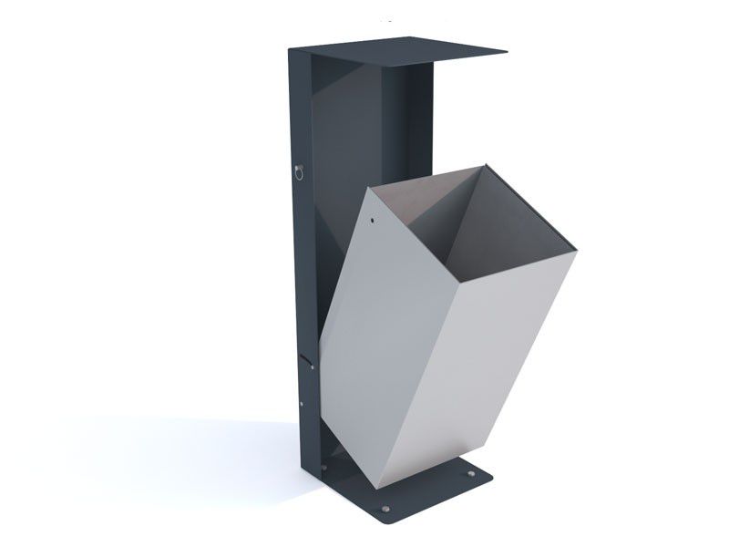 Nathan Street Litter Bin with Canopy – photo 4
