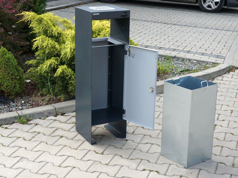 Jacenty Litter Bin 40 l with Ashtray – photo 5