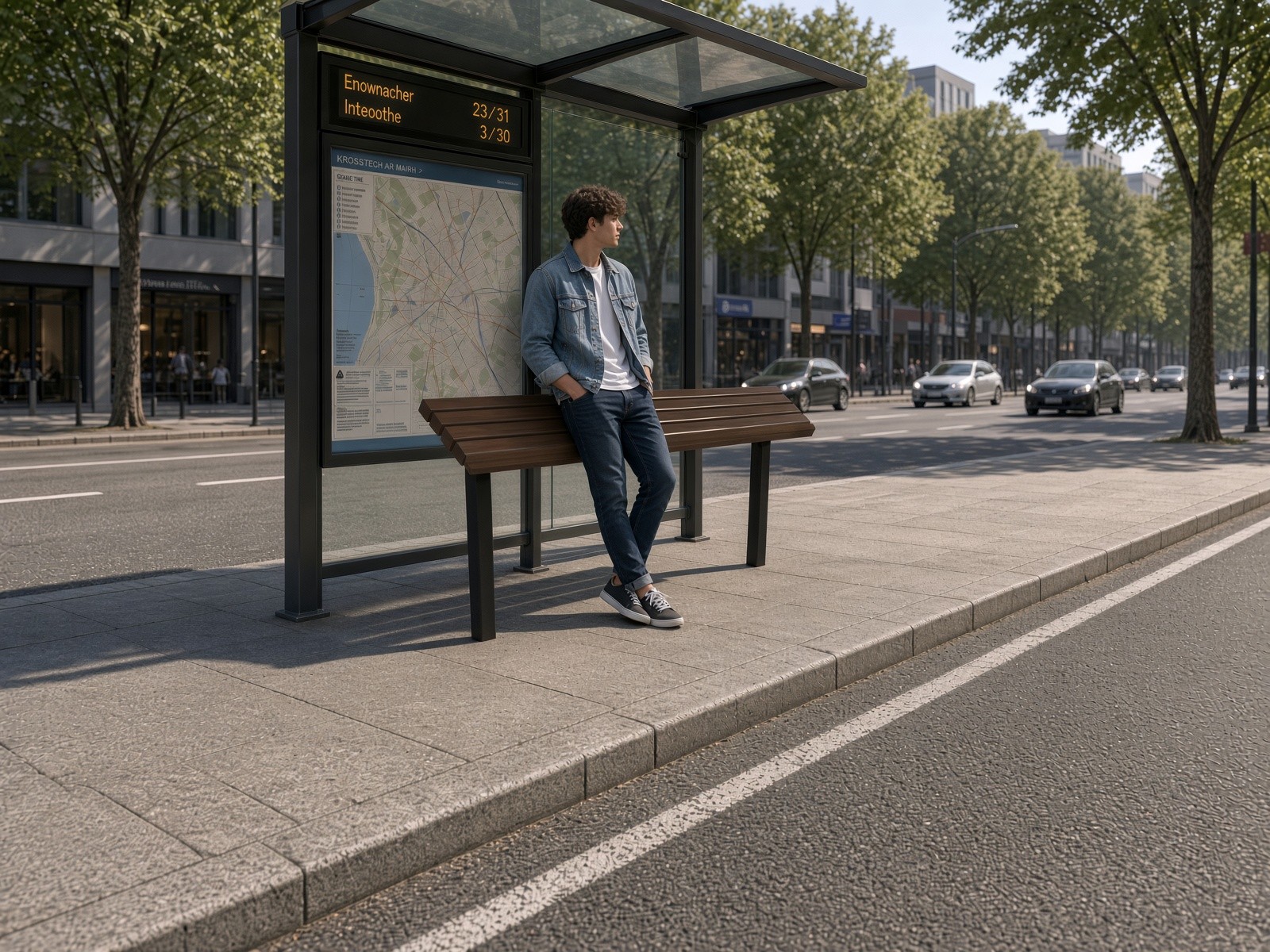 Paolo Leaning Rail 180 cm, Height 82 cm – photo 3