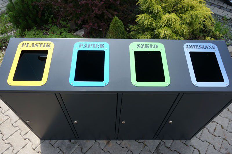 Mia Slanted Recycling Bin 4 x 80 l – photo 4