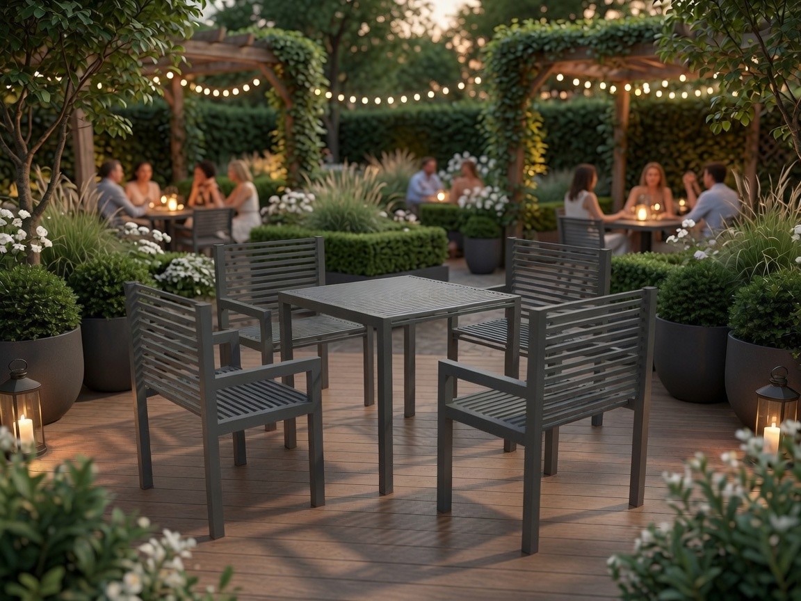 Damien urban furniture set table with benches – photo 2