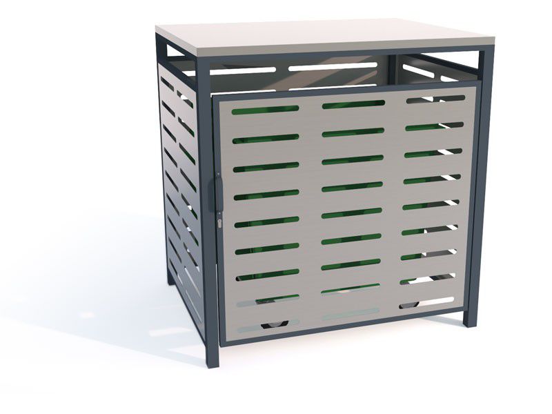 Flora container enclosure 1100 l, two-tone