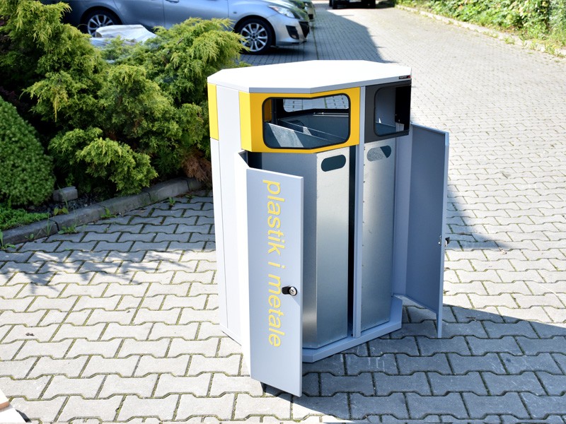 Mia recycling bin 2 x 114 l, double-sided, oval – photo 4