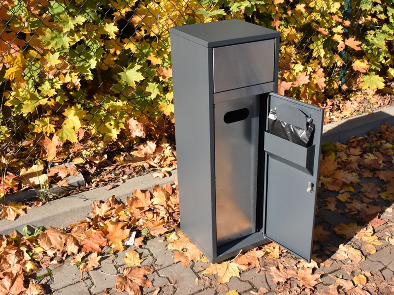 Kosz na psie odchody Mika 40 l, wys. 95 cm – foto 4