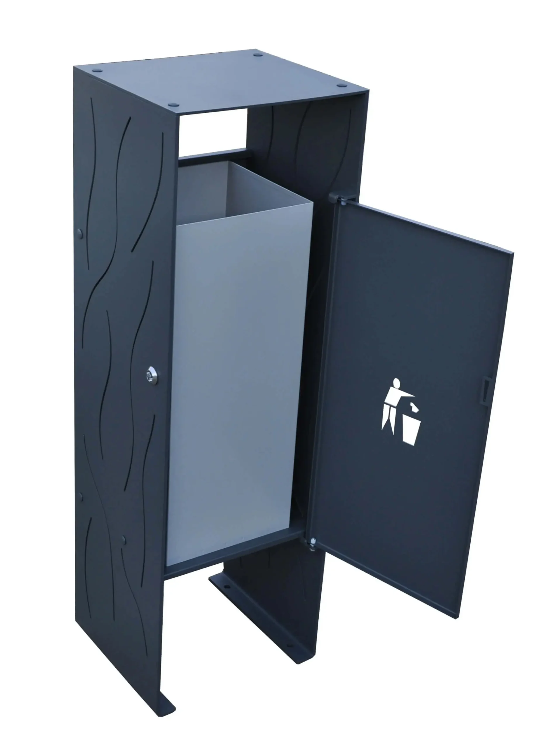 Wiesława Freestanding Street Litter Bin 35 l – photo 4