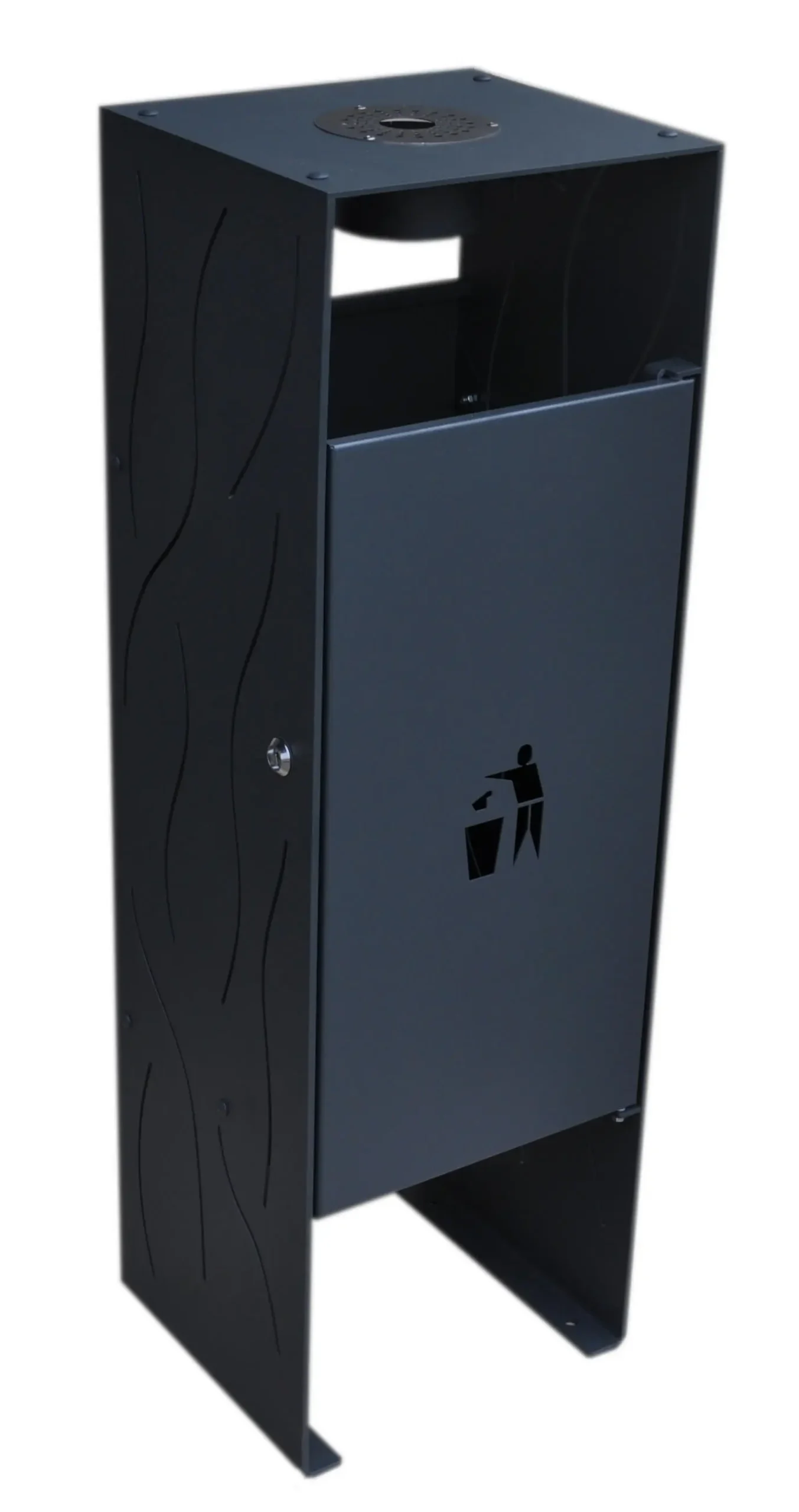 Wiesława Freestanding Street Litter Bin 35 l – photo 6
