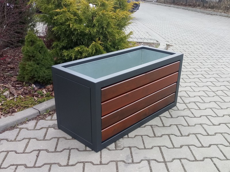 Viviana Street Furniture Set: Bench, Planter and Litter Bin – photo 5