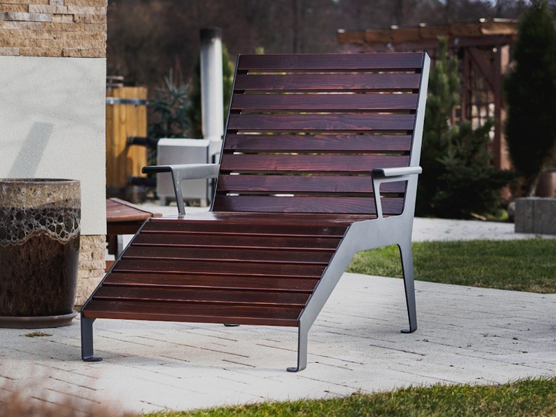 Zbyszko semi-reclining lounger 165 cm