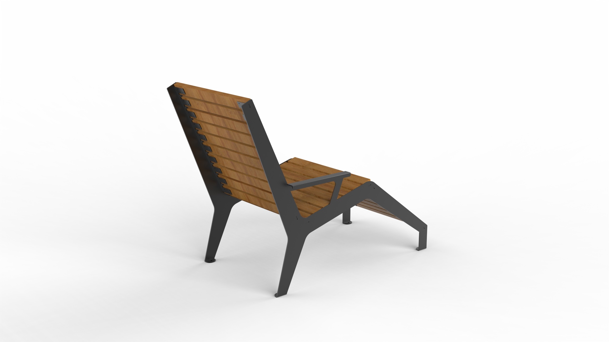 Zbyszko semi-reclining lounger 165 cm – photo 3