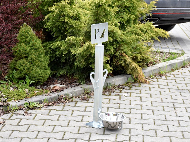 Paolo dog parking station 50x50 mm profile with water bowl – photo 5