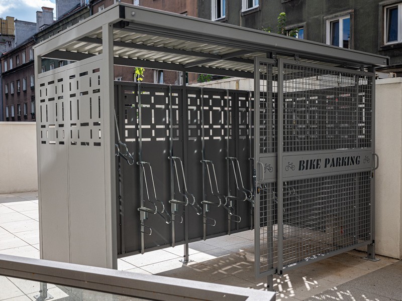 Rafael Lockable Bike Shelter, 8 Spaces – photo 4