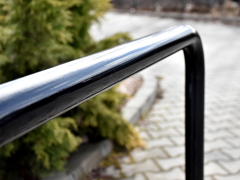 Tadeusz oval bike rack with thermoplastic coating – photo 4