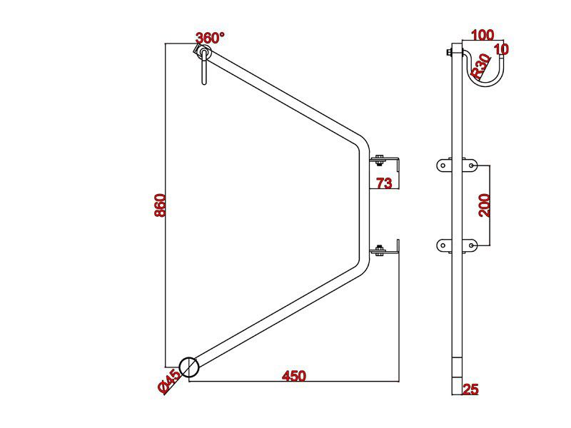 Megan adjustable bike hanger, 6 spaces – photo 16