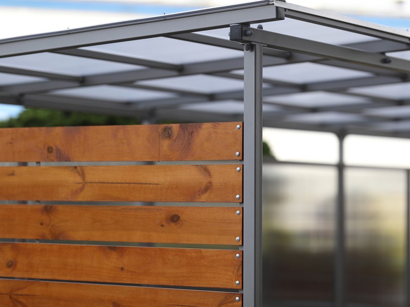 Liza enclosed bicycle shelter, 20 spaces, depth 233 cm – photo 5