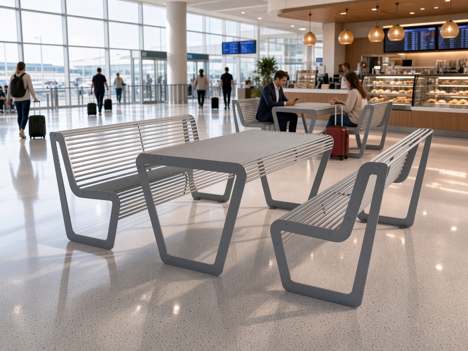Stadtmöbel-Set Niko Bank 182 cm – Foto 2
