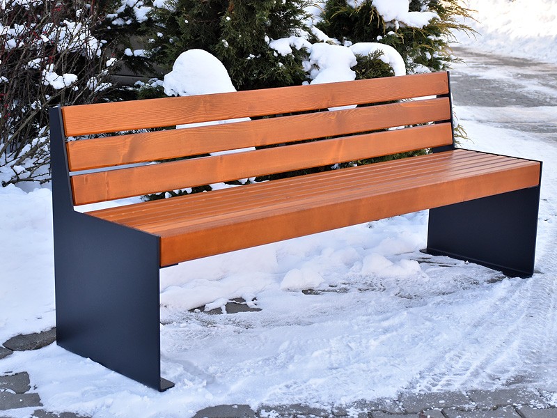 Luciano park bench with backrest 183 cm – photo 5
