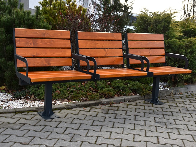 Ławka dworcowa Norbert 205,5 cm – fotografia 4