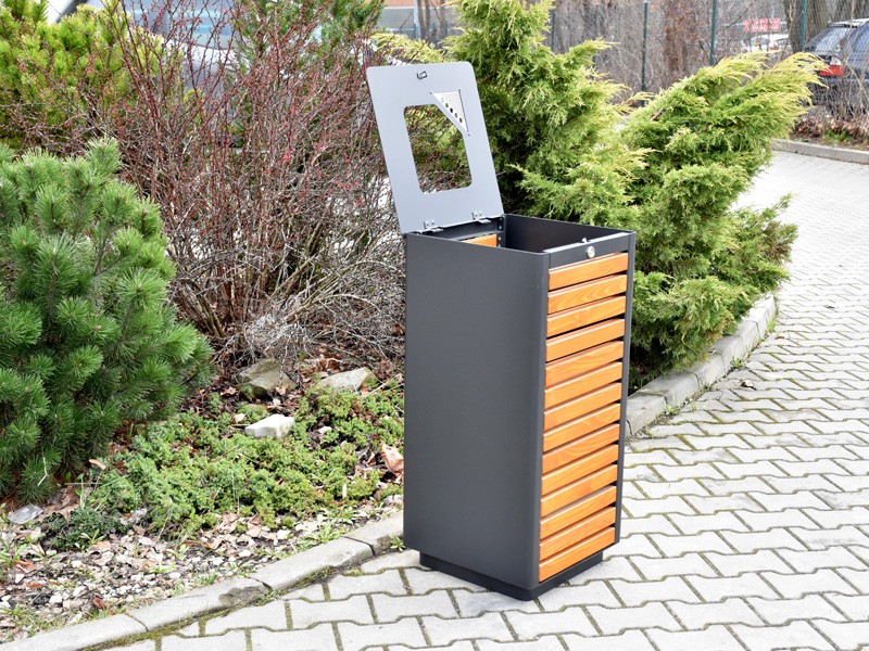 Kosz uliczny Lili 80 l 87 cm – foto 4