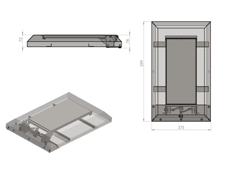 Darina flat parking barrier, stainless steel – photo 7