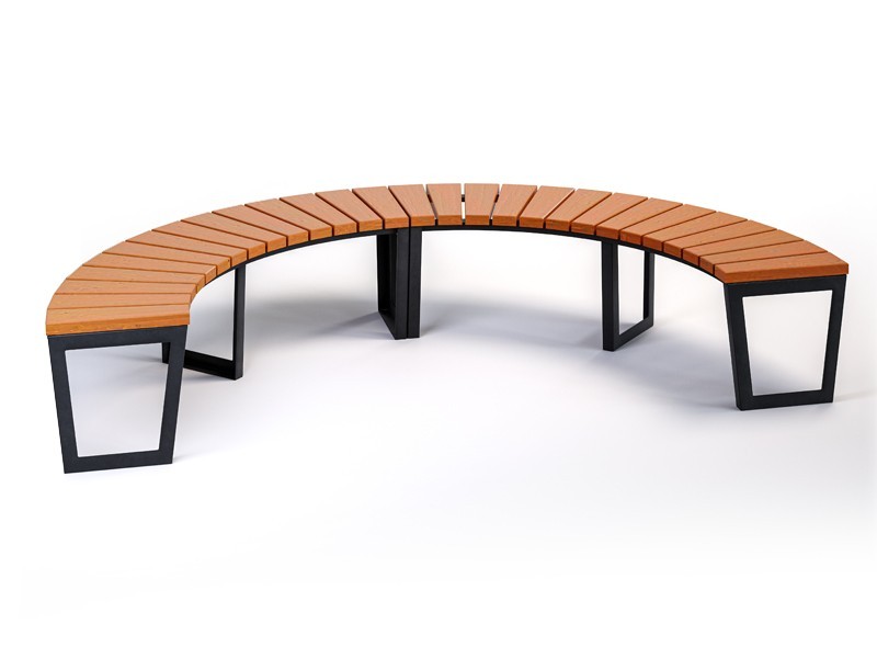 Maia curved backless bench, 2 modules, 352 cm – photo 3