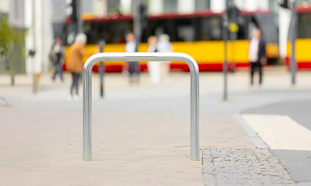 Klaus U-shaped bike rack, 2 spaces