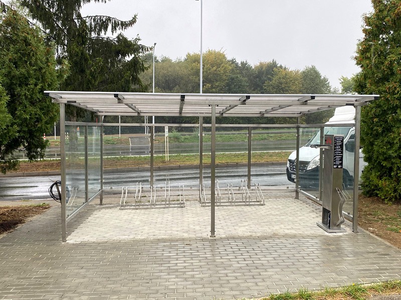 Liza enclosed bike shelter, 10 spaces, 420x355 cm – photo 5