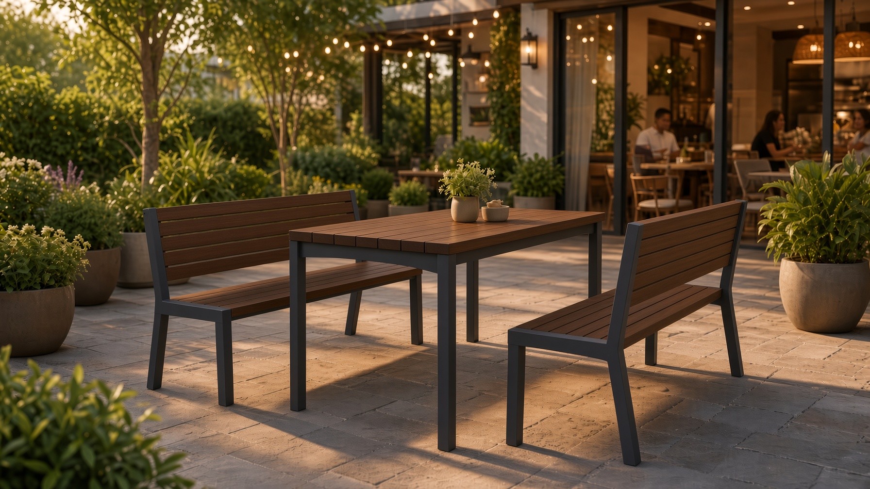 Izydor Picnic Table with Benches 180 cm – photo 2
