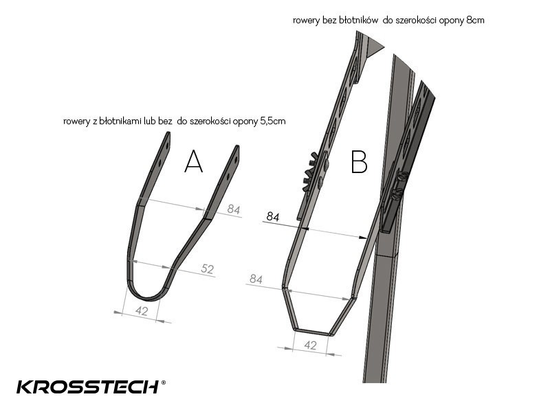 Fahrradhalter Aleksy, 6 Stellplätze, mit Gestell – Foto 6