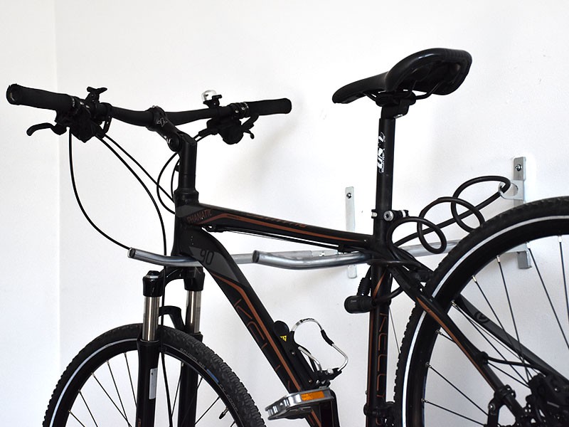 Fahrradwandhalter Darina, 2 Stellplätze, schwarz – Foto 10