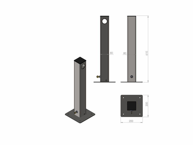 Paolo lockable parking barrier – photo 8