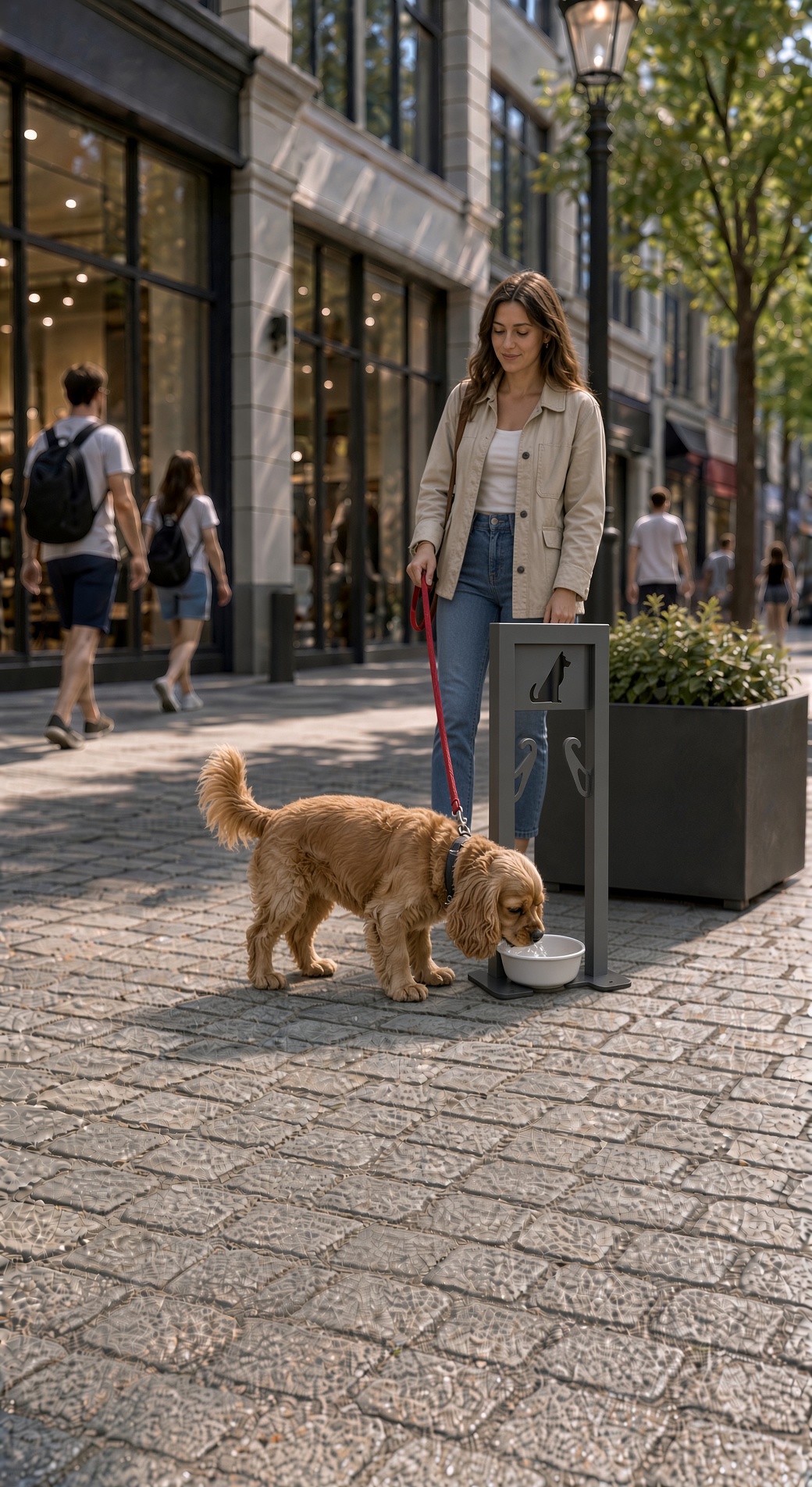 Hundeparkplatz Darina 80 cm mit Wassernapf – Foto 2