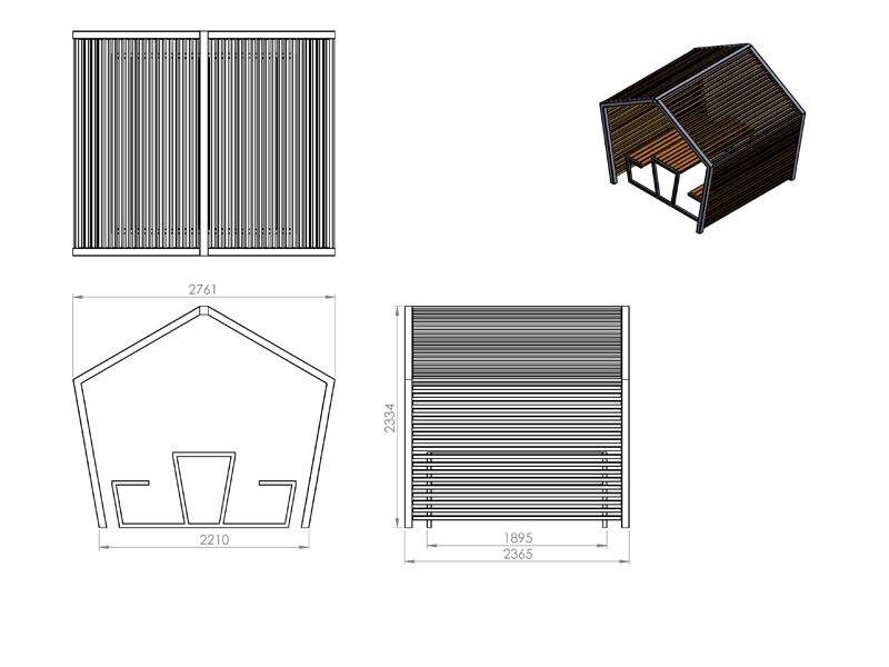 Vincent Rest Shelter with Furniture Set – photo 7